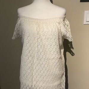 Off-Shoulder Lace Top Size L/XL